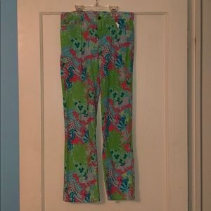 Lilly Pulitzer Checking In Blue Corduroy Pants